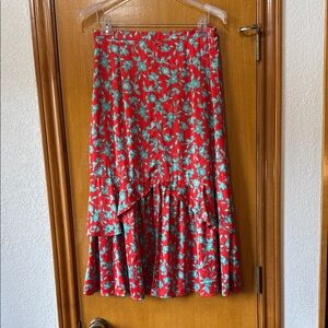 LOVE, WHIT Floral Skirt